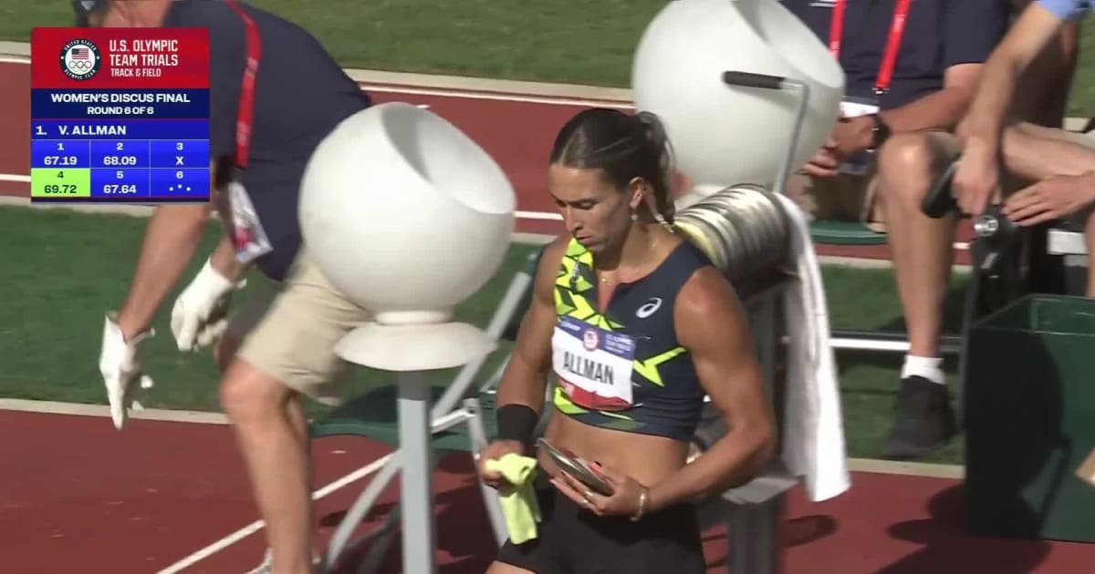 Team USA Valarie Allman Wins the Women's Discus Throw Final and